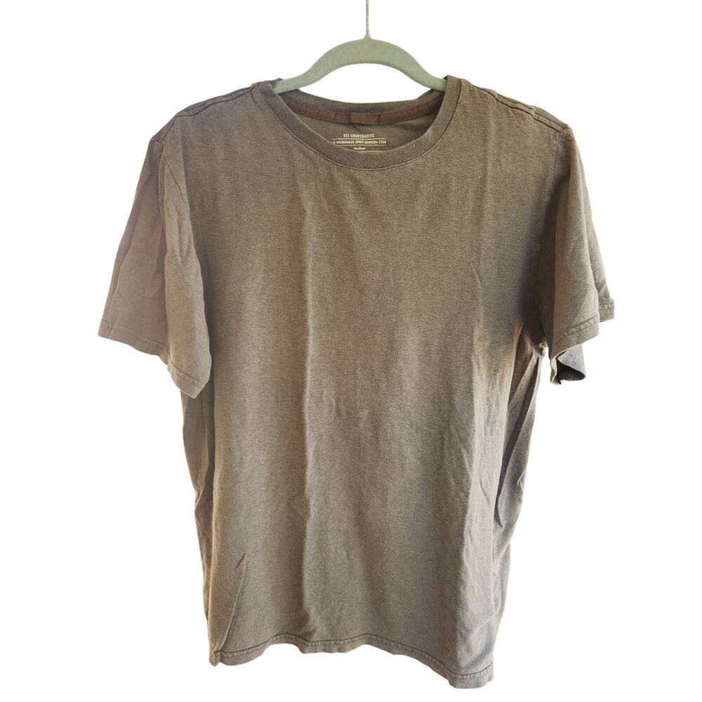 REI Co Op Gray Crewneck T Shirt Mens Medium Casual Outdoor Tee